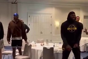 27岁生日快乐！湖人众将为东契奇庆生，老詹变身“领唱员”